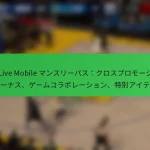 NBA Live Mobile マンスリーパス：クロスプロモーションボーナス、ゲームコラボレーション、特別アイテム